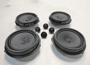 JAGUAR XF X250 GŁOŚNIKI ZESTAW KOMPLET PRZÓD TYŁ ORYGINAŁ 2