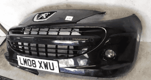 $ ZDERZAK HALOGENY PRZÓD PRZEDNI PEUGEOT 207 HALOGENY EXL EXLD CZARNY 3