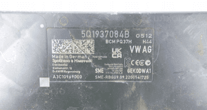 Moduł sterownik bcm komfortu vw skoda 5Q1937084B 5