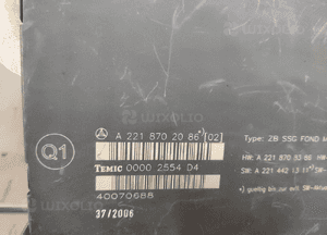 MERCEDES S-KLASA W221 MODUŁ STEROWNIK KANAPY MOCOWANIE ORYGINAŁ 5