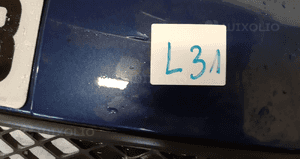 Zderzak przód przedni do ford fiesta MK6 vi lift fl niebieski granatowy kod koloru F2 2