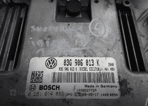 KOMPUTER ZESTAW STARTOWY SEAT IBIZA IV 6J 1.9 TDI 03G906013K RADOM 3