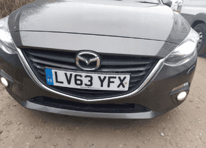 Mazda 3 iv kompletny przod pas belka chłodnice lampy maska zderzak uk xeno 5