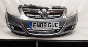 Zderzak przód przedni opel corsa d Z163 szary halogeny 1
