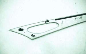 Decor listwa drzwi lewa A2307200322 kolor carbon sl R230 3