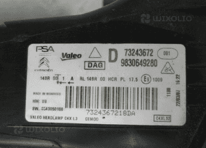 Citroen C4 iii bdb full led lampa prawy przód prawa przednia 11