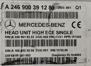 Mercedes-Benz B W246 Radio Nawigacja Multimedia HIGH ECE A2469003912 4
