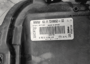 Bmw 1 E81 E82 E87 lift lampa zwykła prawa przód przednia anglik uk 7249652 7