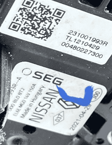 ALTERNATOR RENAULT NISSAN 231001993R ORG FV 2