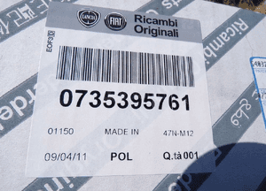 Lusterko lewe elektryczne fiat punto ii 735395761 oryginał 4