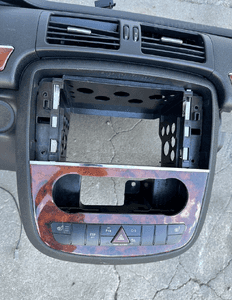 Mercedes R 251 konsola deska kokpit oryginał czarna antracyt kratka dekor panel poduszka air bag 8