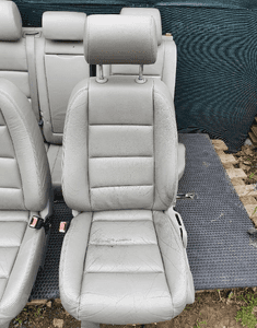 Fotele Kanapa Jasna Skora Platin Hell Grzane Elektryka Audi A4 B6 B7 6