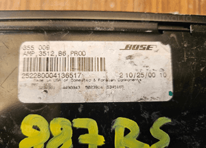 Wzmacniacz BOSE 8E5035223A Głosników Subwoofer Radio Amplituner AUDI A4 B6 B7 8