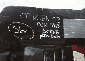 Citroen C3 tylny pas ściana 3