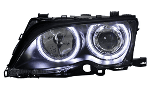 Lampy Reflektory BMW E46 01-05r BIAŁE RINGI CCFL 2