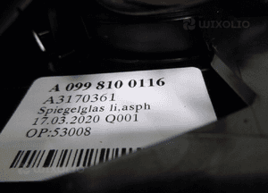 Mercedes c klasa W205 stelaż lusterko lewe 7 pin + 1 pin antena 8