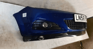Zderzak przód przedni opel astra h 3 iii gtc + halogeny kod kolor Z21B granatowy 3