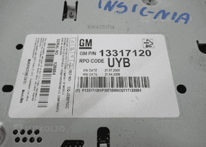 Opel insignia radio odtwarzacz cd 300 2009 6