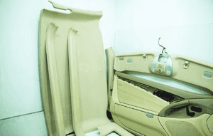 Fotele fotel tapicerka drodek schowek kpl beige 205A mercedes sl R230 15