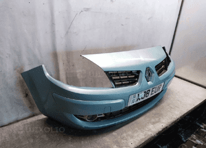 Zderzak przód przedni do renault  grand scenic + halogeny kompletny TEB47 błękitny 3
