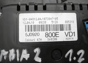 Licznik zegar Skoda Fabia 2 II 06-14r 5J0920800E 2