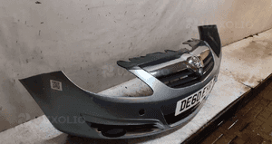 Zderzak przód przedni do opel corsa d halogeny Z163 szary 4