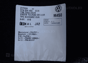 DYWANIK WELUROWY 5TA TYŁ VW TOURAN 5TA864450 3