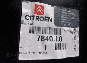 Citroen xsara błotnik lewy nowy oryginał 7840.L0 2