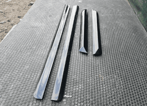 Listwa Listwy Drzwi S-Line Dolne Komplet Czarne LZ9Y Audi A4 B6 B7 Oryginalne 7