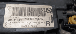 Lampa prawy przód przednia prawa XENON VW Touareg 7L6941016CM 9