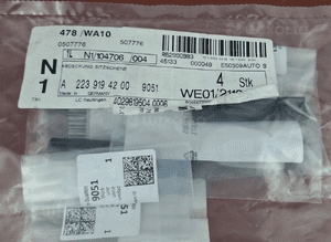 Mercedes-Benz W223 Osłona szyny siedzenia Zestaw 4 szt. A2239194200 4