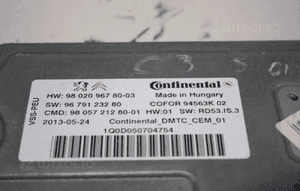 PEUGEOT CITROEN moduł start stop 9802096780-03 sterownik z kondensatorem 2