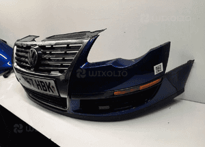 Zderzak przód przedni do vw volkswagen passat B6 LZ5K granat halogeny 3