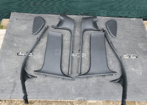 Oslona Slupka Progu Plastik Tapicerka Czarne Soul AUDI A4 B6 B7 1