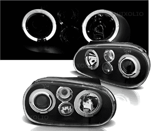 LAMPY REFLEKTORY Soczewki Do VW GOLF 4 IV OD 1997 DO 2003 RIGI LED 1