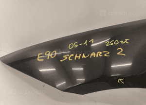 BMW e90 3 III seria 06-12 BŁOTNIK LEWY PRZÓD KOL:SCHWARZ 2 5