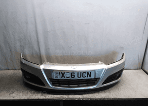 ^ ZDERZAK PRZÓD PRZEDNI OPEL ASTRA H 3 III Z157 SREBRNY HALOGENY 1
