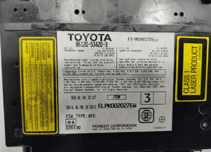 Radio cd lexus is ii 86120-53420 86120-53420-3 86120-53420 2005-2009 6