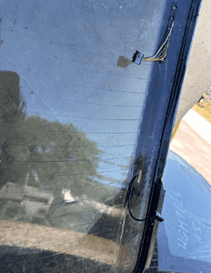 MERCEDES E 211 sedan tylna szyba tył zielona niebieska ciemna 14