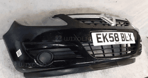 Zderzak przód przedni do opel corsa d + grill kod kolor Z20R czarny 4