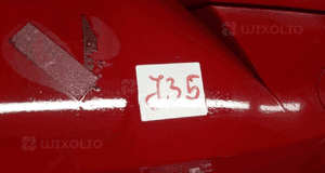 Zderzak tył tylny seat altea LS3H czerwony 3