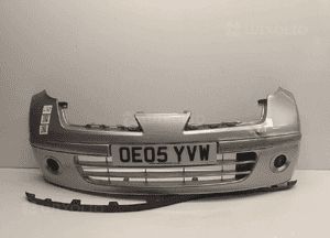 } ZDERZAK PRZÓD PRZEDNI DO NISSAN MICRA K12 LIFT FL KL0K SREBRNY 1