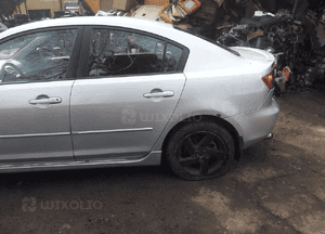 Mazda 3 BK 03-09 drzwi lewy przód tył  sedan szyba tył tylne lewe w kolor 27B szyba lampa 1