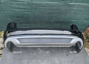 Zderzak Tyl Tylny S-Line Czarny LY9B Dyfuzor Dwa Wydechy Czujniki PDC Audi A4 B8 Avant Kombi 09r 7