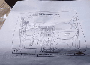 FORD C-MAX PODSTAWA POD TELEFON NA SŁUPEK 1692036 ORYGINAŁ 3