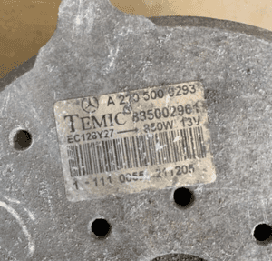 MERCEDES sl 350 s 220 cl 500 wentylator 850W silnik 2205000293 3