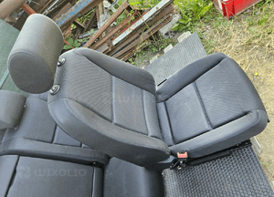 Fotele Fotel Kanapa Skladana Welur Czarny Soul Podlokietnik Audi A4 B6 Sedan Kombi Komplet 10