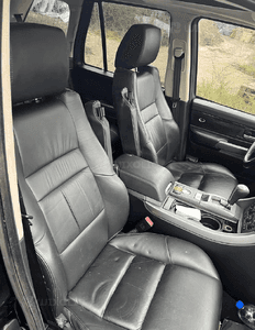 Siedzenia skórzane czarne komplet RANGE ROVER SPORT L320 2005-2009 1