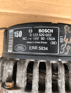 Alternator BOSCH ERR5834 Range Rover P38 V8 2