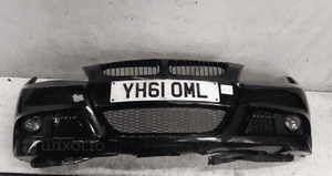 Zderzak przód przedni bmw E90 E91 lift fl m pakiet ///m halogeny czarny schwarz 2 1